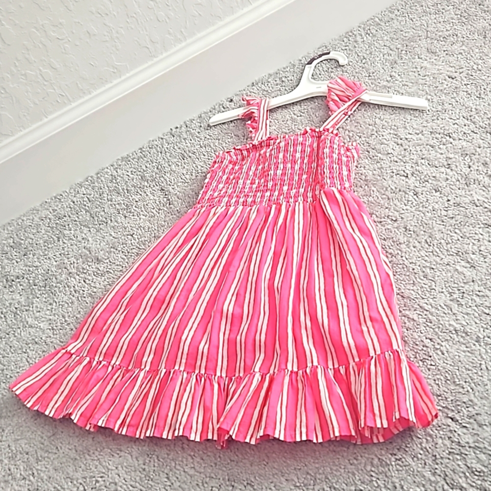 3T Pink Seersucker Dress